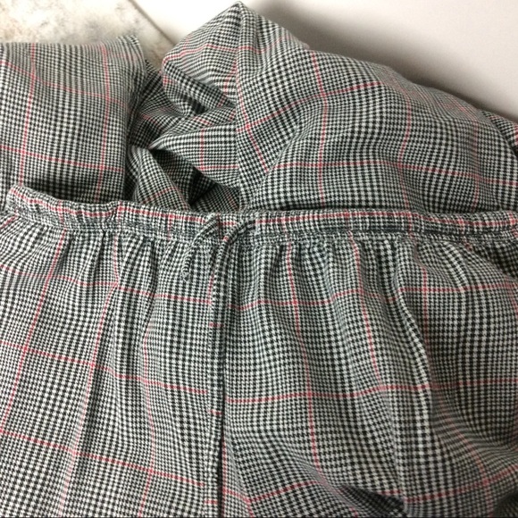 Cabernet‎ Pajama 2PC Set Women's Medium B/W & Red Herringbone Plaid - Picture 13 of 15